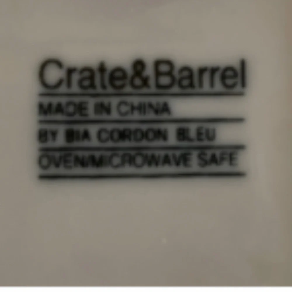Crate & Barrel Cappuccino Set